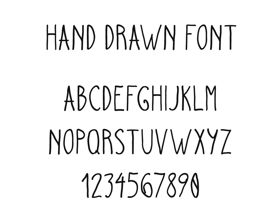 Hand Drawn Font Demo